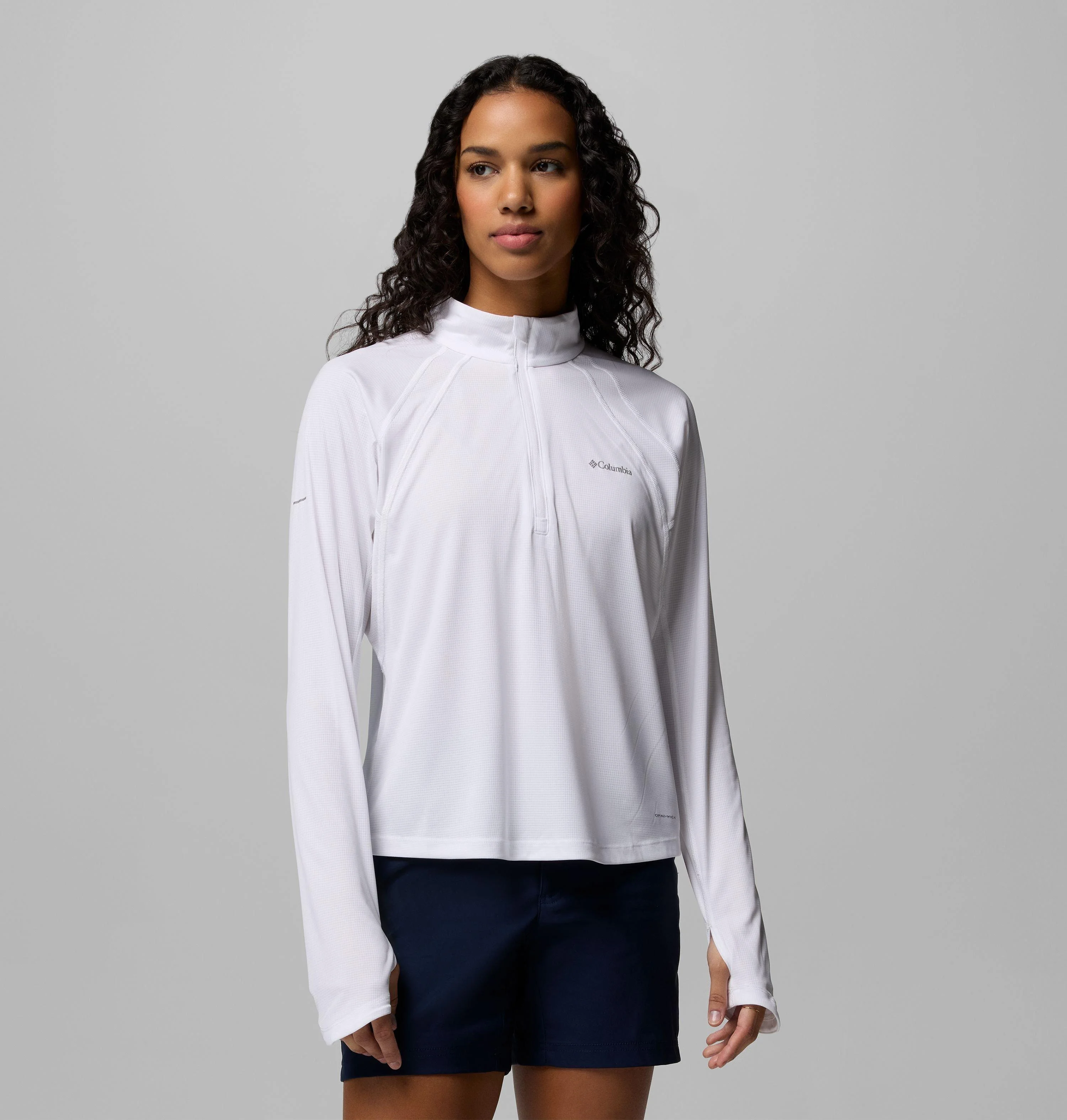 Women's Stealth Spring Long Sleeve Half Zip Shirt - 1