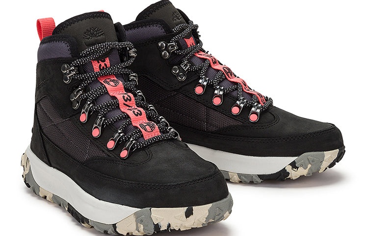 (WMNS) Timberland Greenstride Motion 6 Mid Fabric and Leather Waterproof Hiking Boot 'Black' A5Z3RW - 4