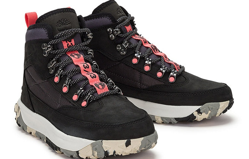 (WMNS) Timberland Greenstride Motion 6 Mid Fabric and Leather Waterproof Hiking Boot 'Black' A5Z3RW 4
