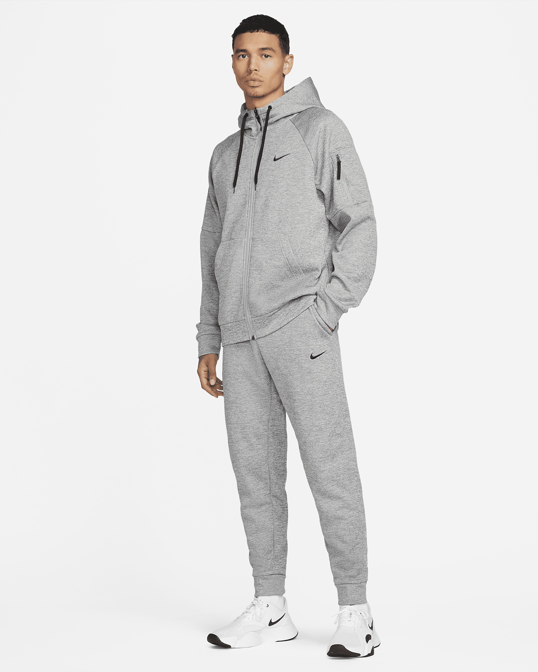 Nike Therma-Fit ジャージ上下セット グレー M Nike Nike Therma Men's Therma-FIT Tapered Fitness Pants