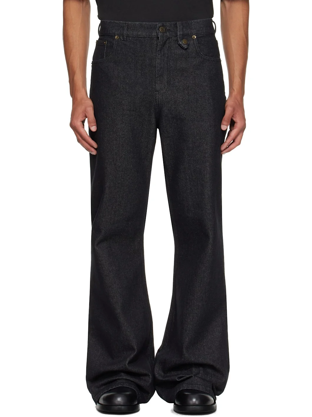 Black Samy Wide Leg Jeans - 1