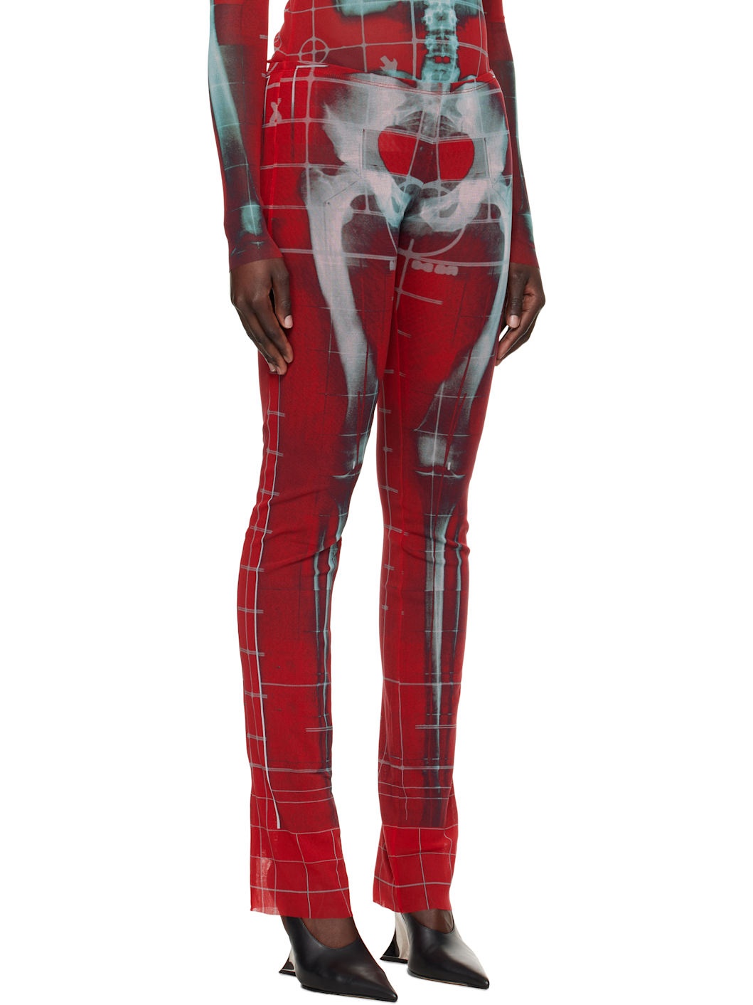 SSENSE Exclusive Red & Blue 'The Squeletor' Lounge Pants - 2