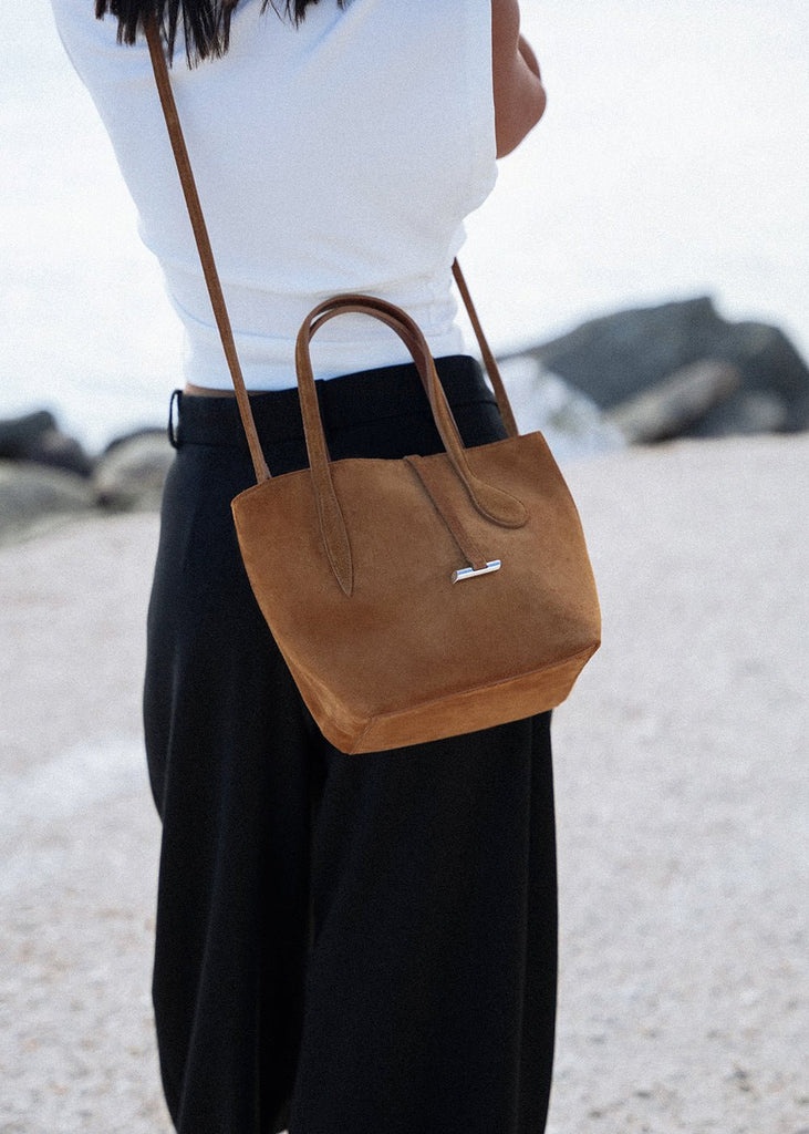SPROUT TOTE MINI RHUM SUEDE - 5