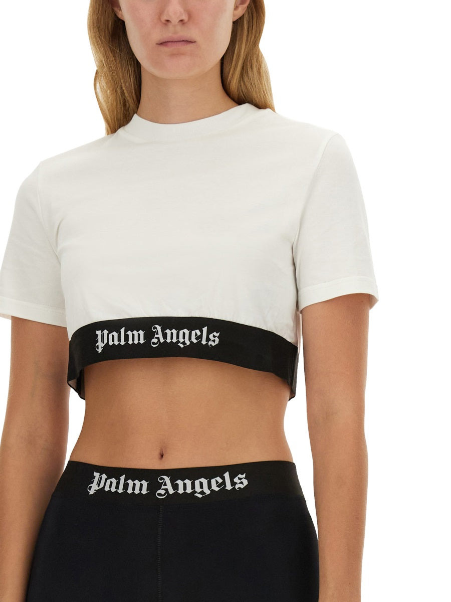 Palm Angels Women T-Shirt With Logo - 4