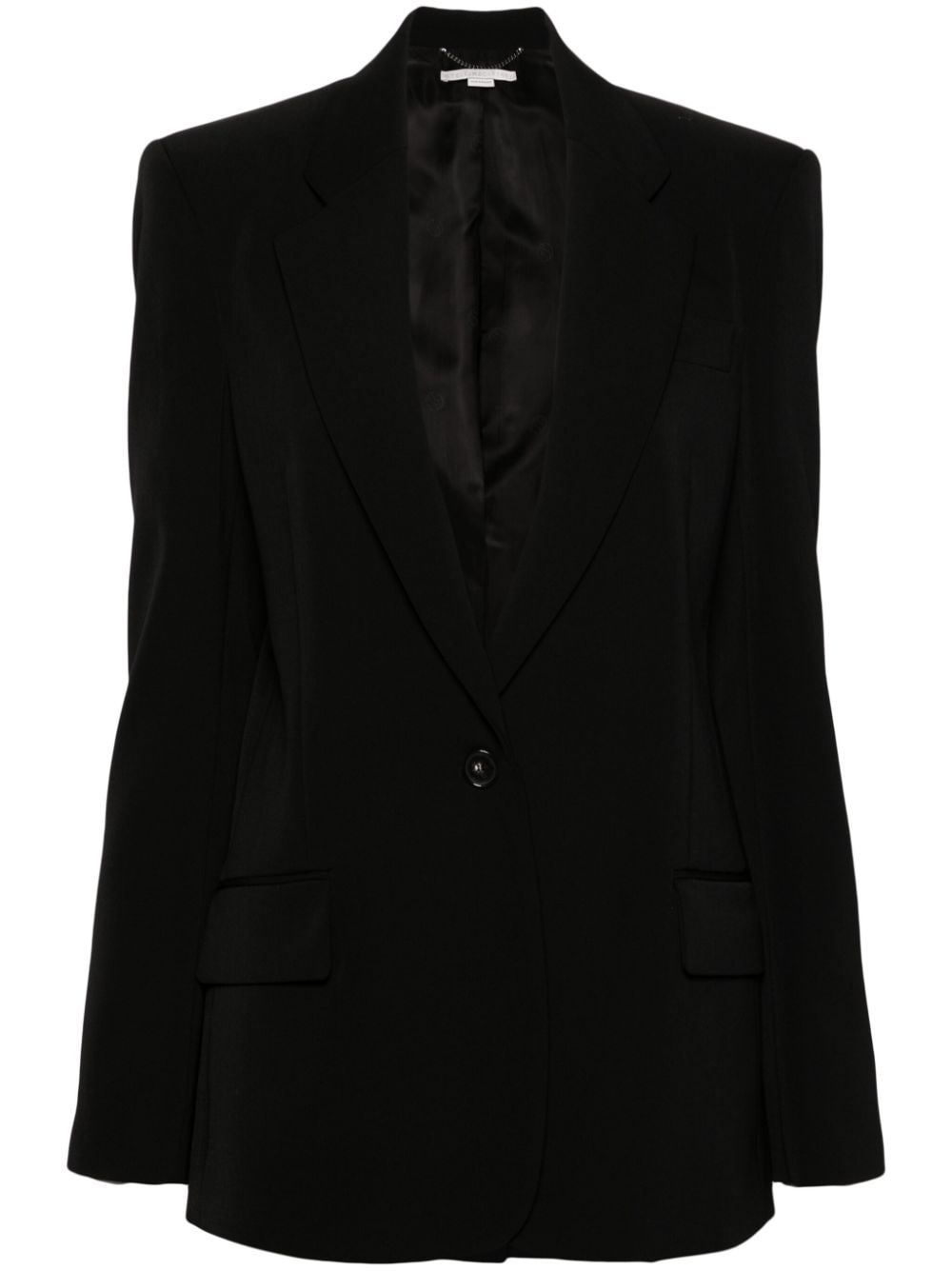 single-breasted wool blazer - 1