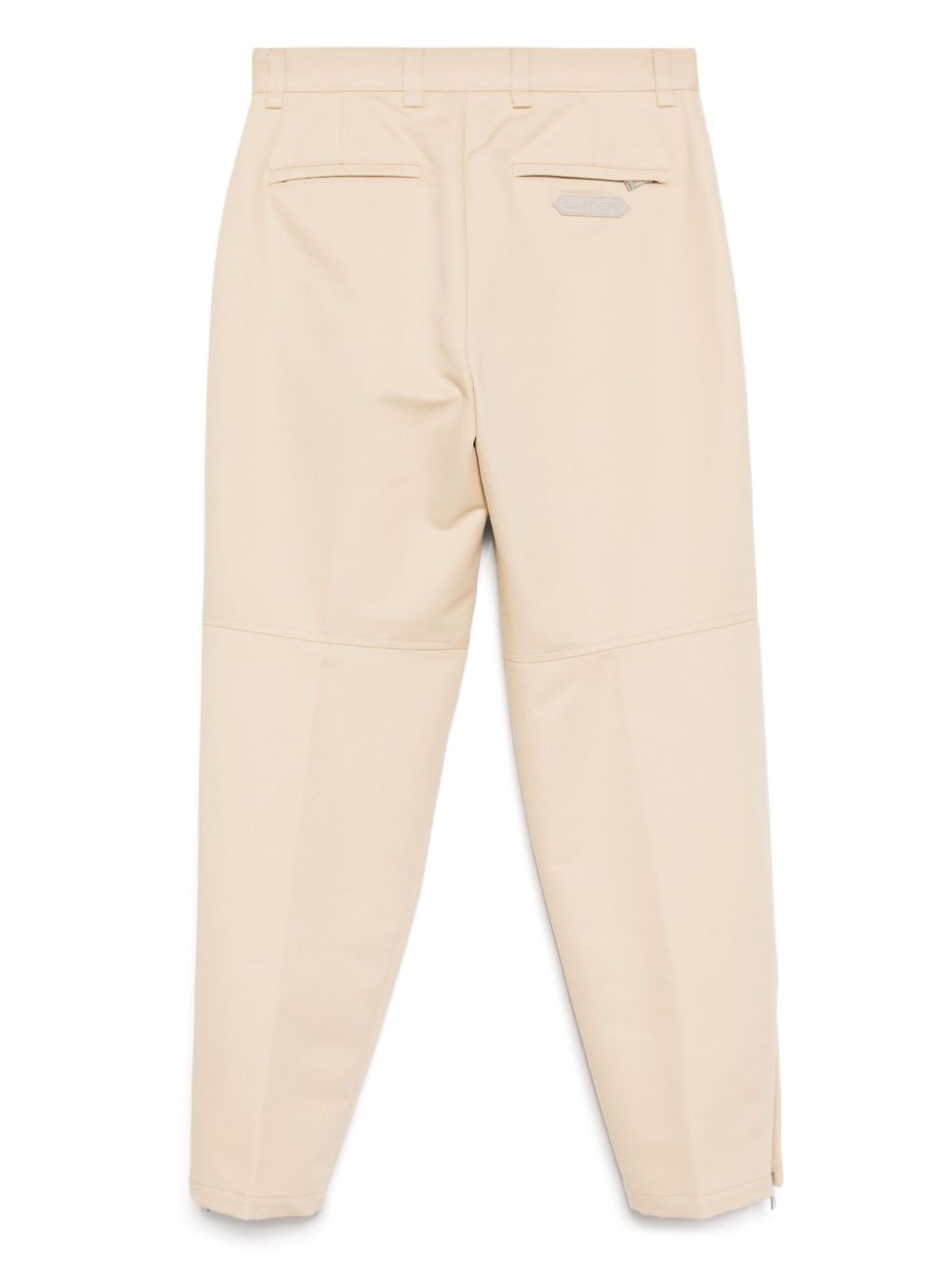 zipped hem tapered trousers - 2