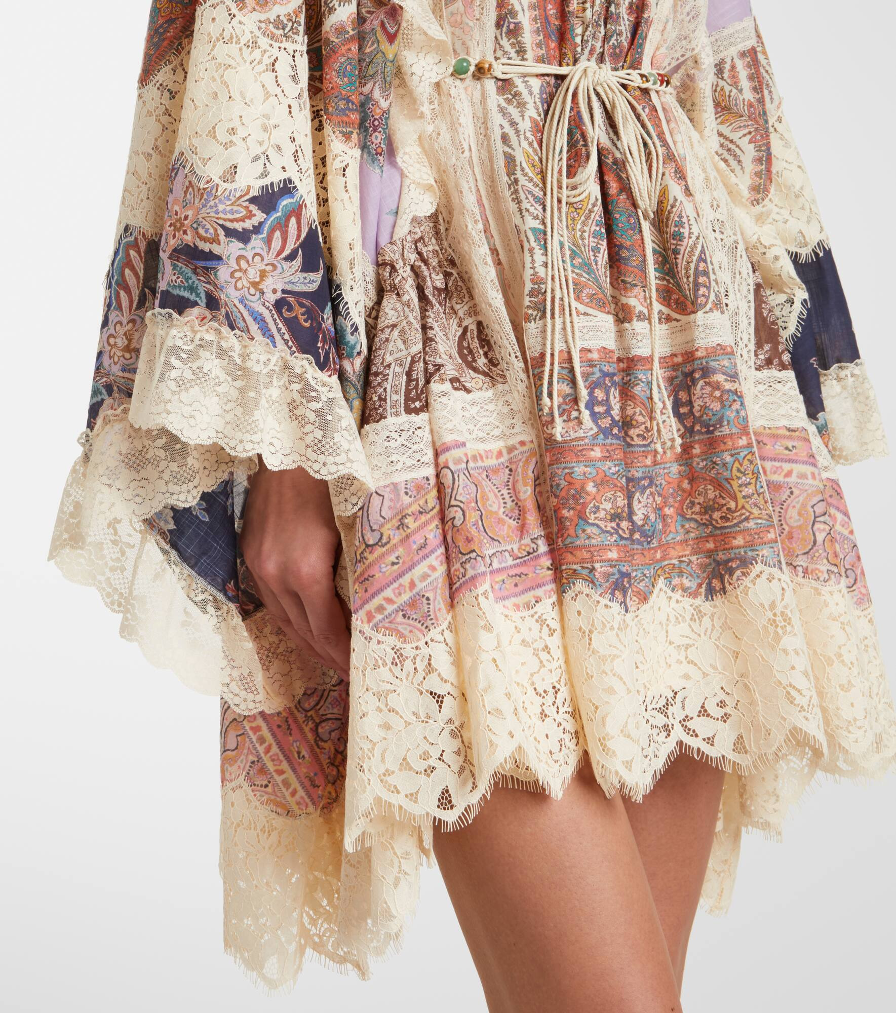 Rhiannon embroidered floral minidress - 5