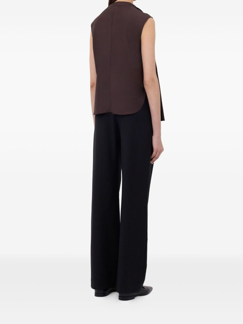 Sade gathered sleeveless blouse - 4