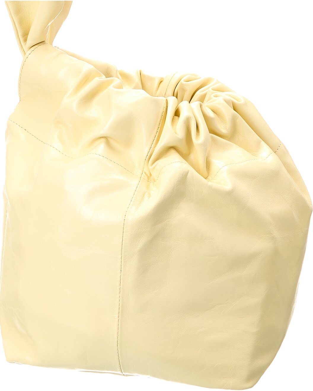 Jil Sander Drawstring Leather Bucket Bag - 3