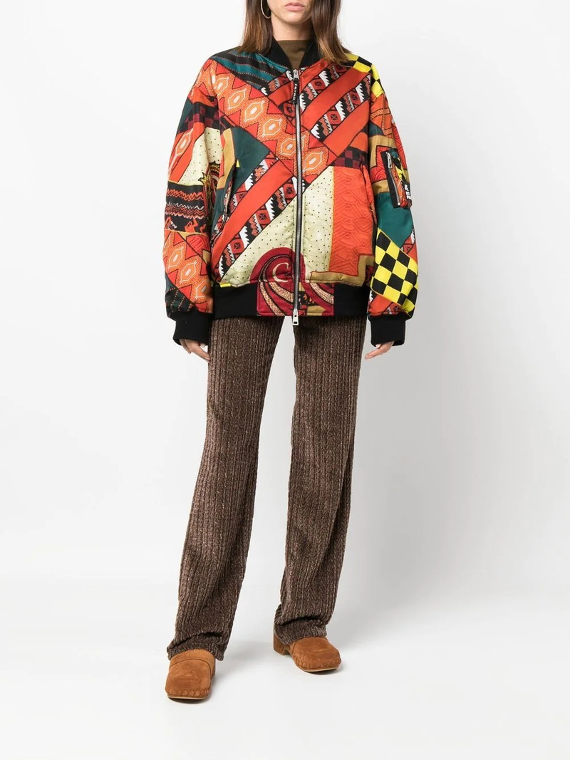 Etro patchwork reversible bomber jacket outlook