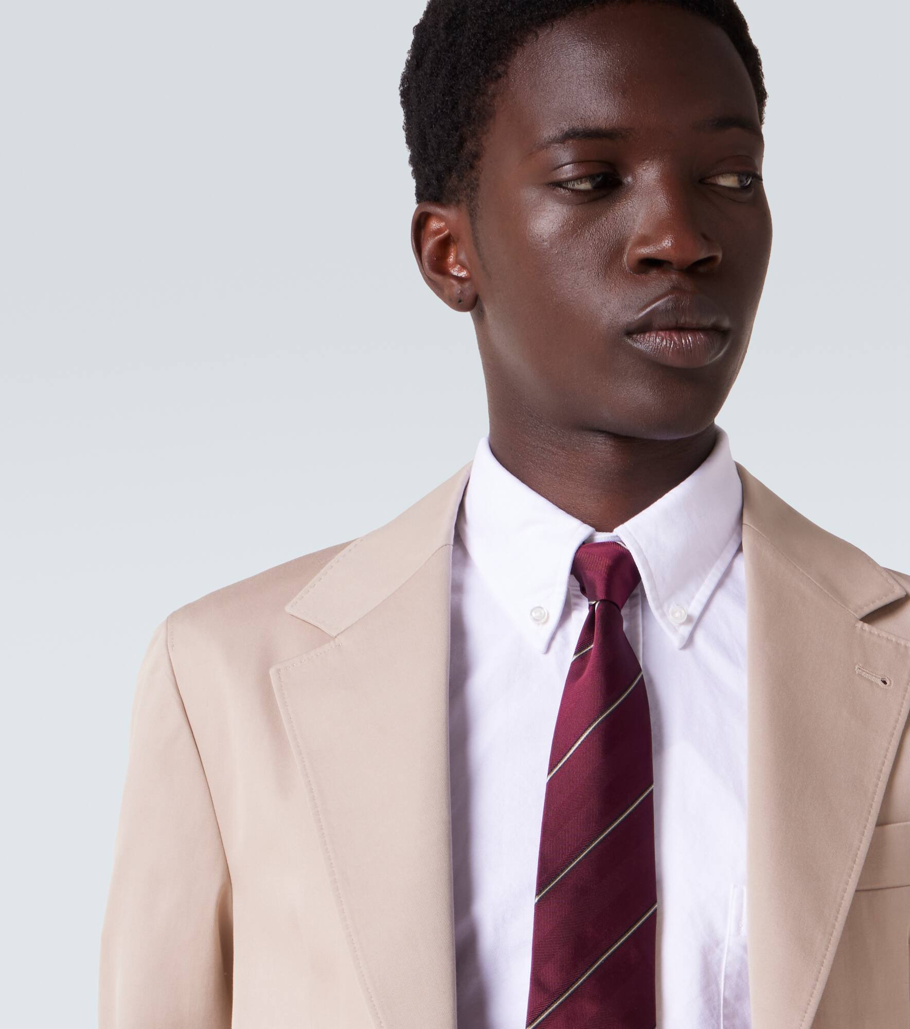 Striped silk tie - 3