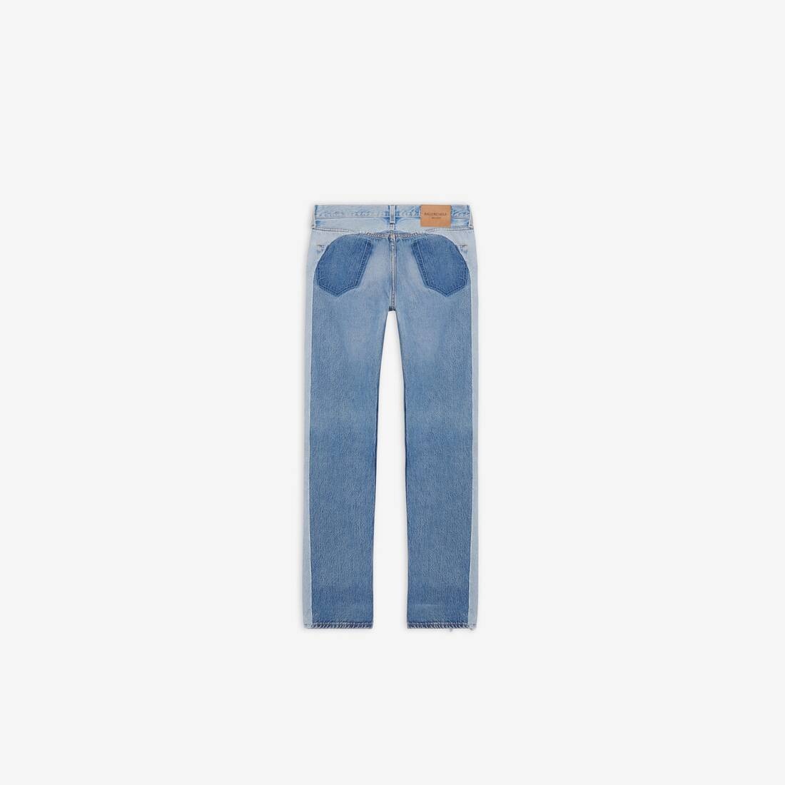 Recycled Slip Patch Pants in Dirty Light Blue - 2