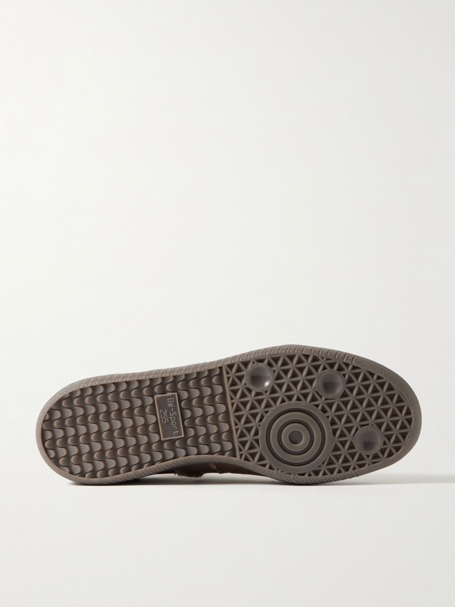 BW Army Suede-Trimmed Waxed-Canvas Sneakers Taupe - 3