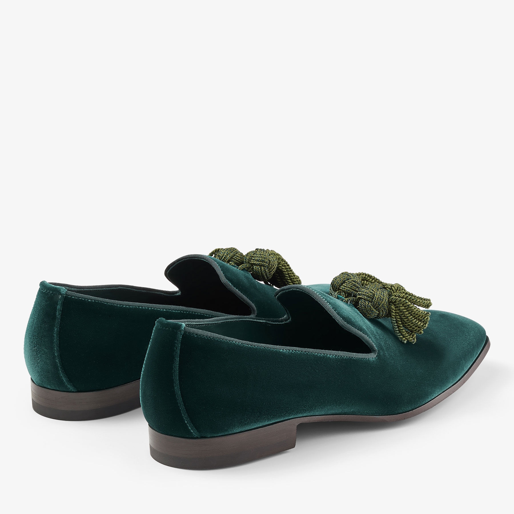 Foxley/M
Dark Green Velvet Slippers - 5