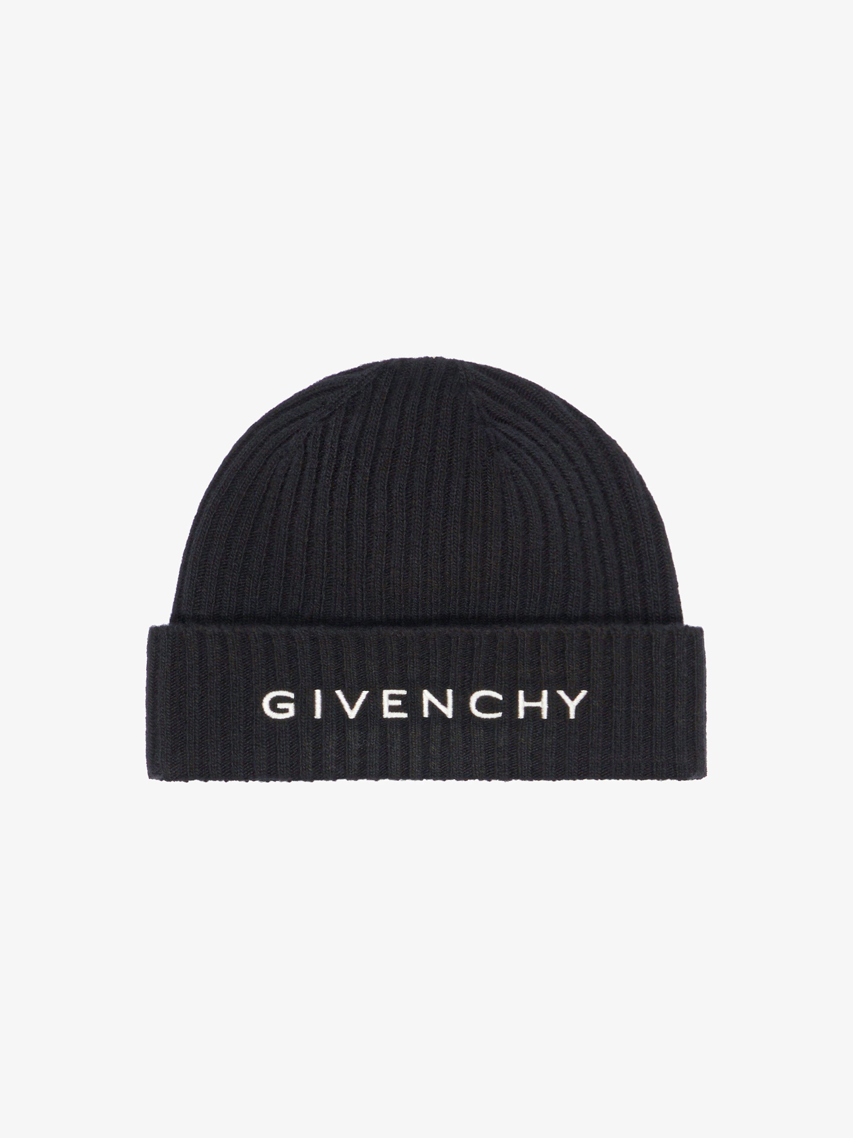 GIVENCHY 4G BEANIE IN WOOL AND CASHMERE - 1