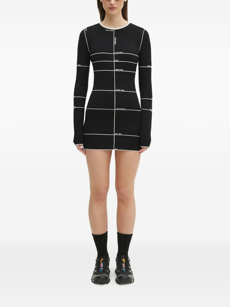 intarsia-knit mini dress 1