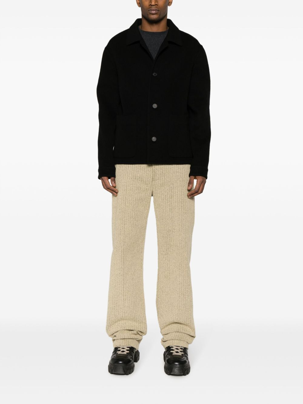 wool-blend shirt jacket - 2