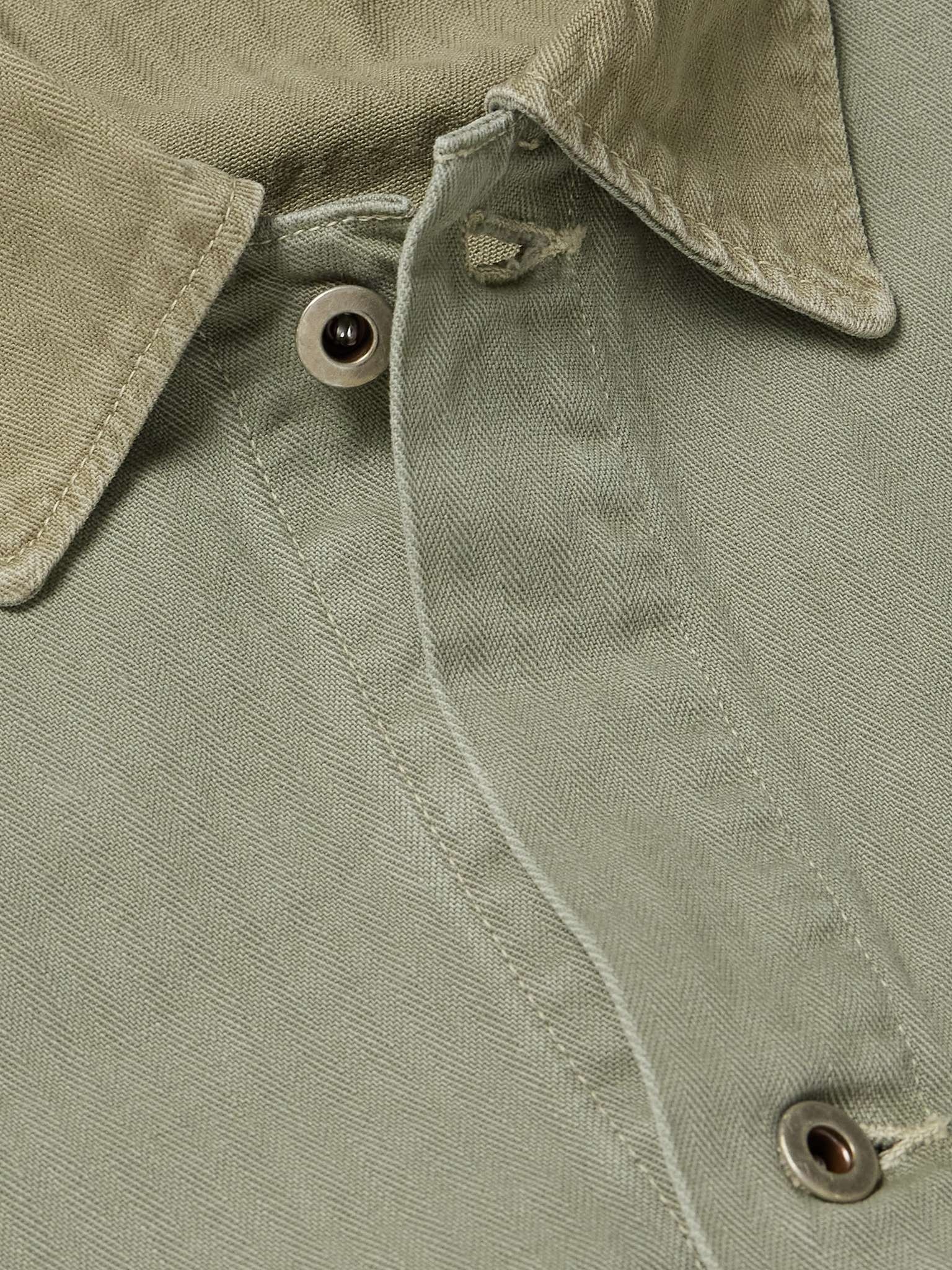 Herringbone Cotton Overshirt - 5