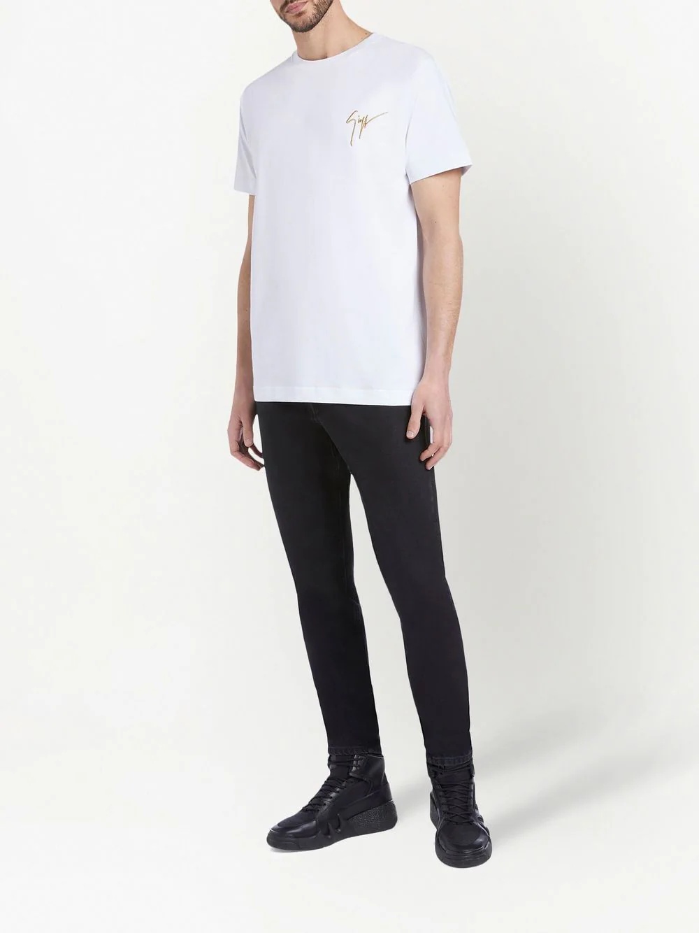 embroidered logo cotton T-shirt - 2