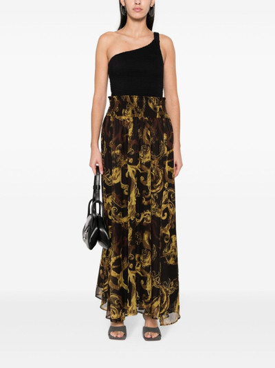 VERSACE JEANS COUTURE Watercolour Couture long skirt outlook
