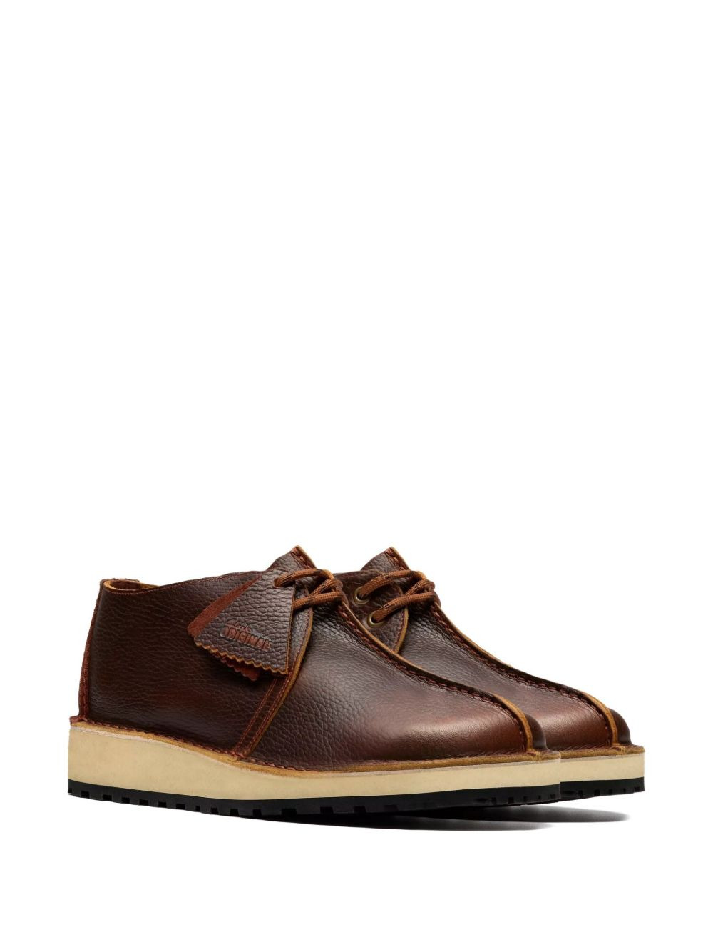 leather lace-up boots - 3
