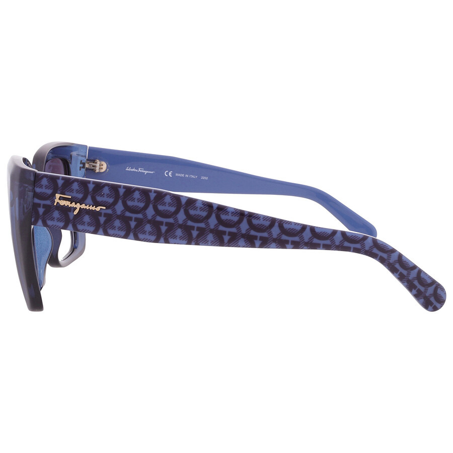 Ferragamo Blue Gradient Butterfly Ladies Sunglasses SF1042S 432 55 - 4