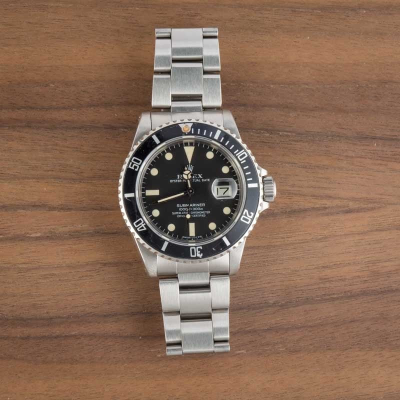 Vintage Rolex Submariner 16800 Black Dial - 10