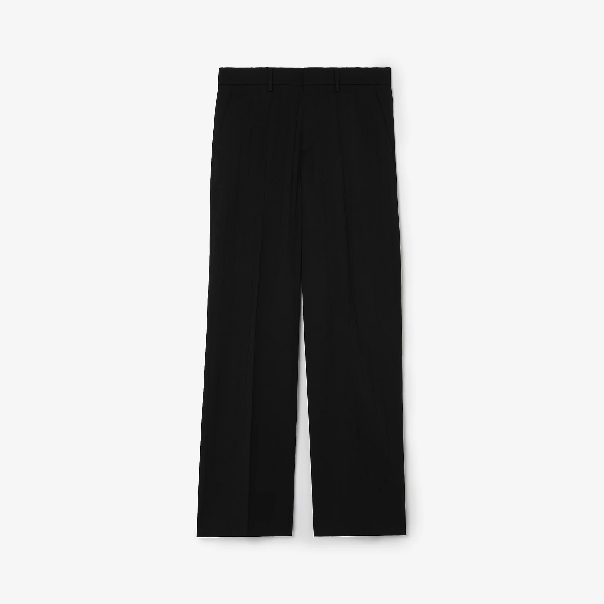 Pinstriped Wool Tailored Trousers - 1