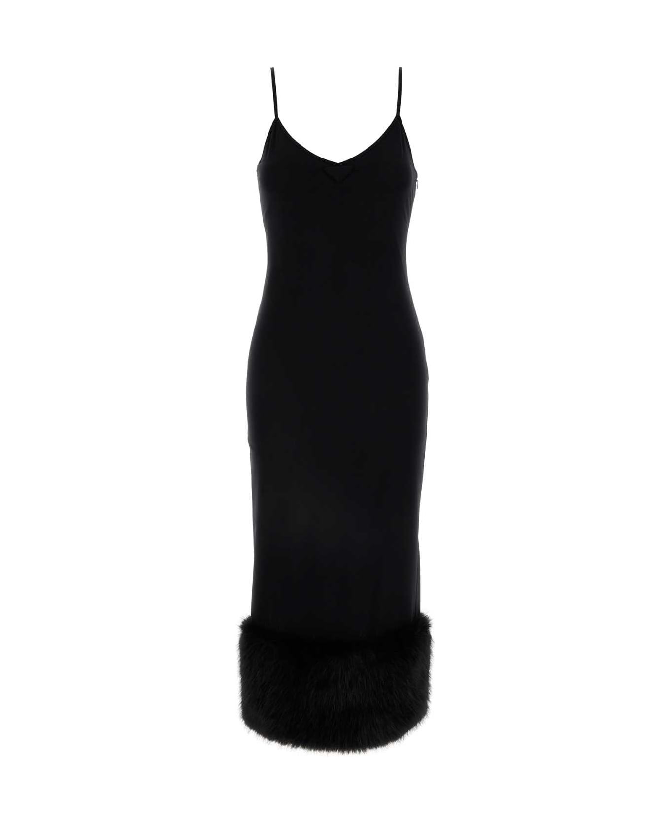 Black Jersey Dress - 1