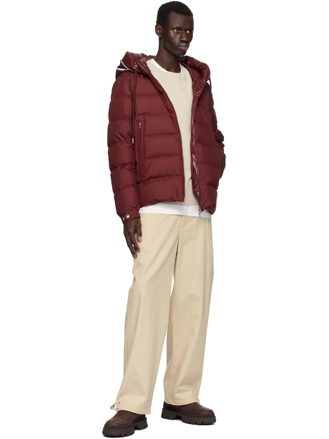 Red Cardere Short Down Jacket - 5