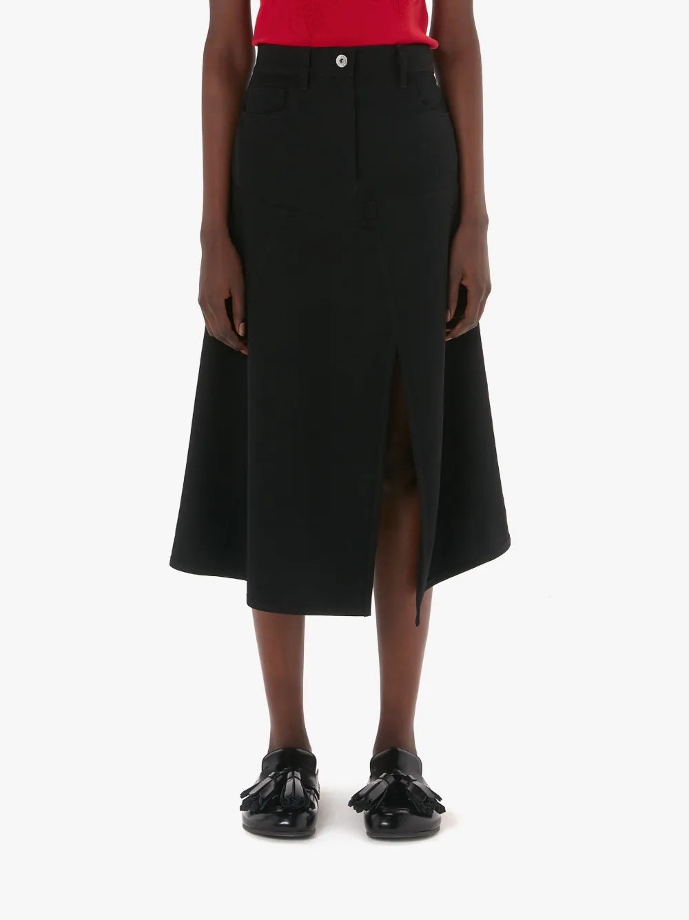 PATCHWORK A-LINE SKIRT - 2