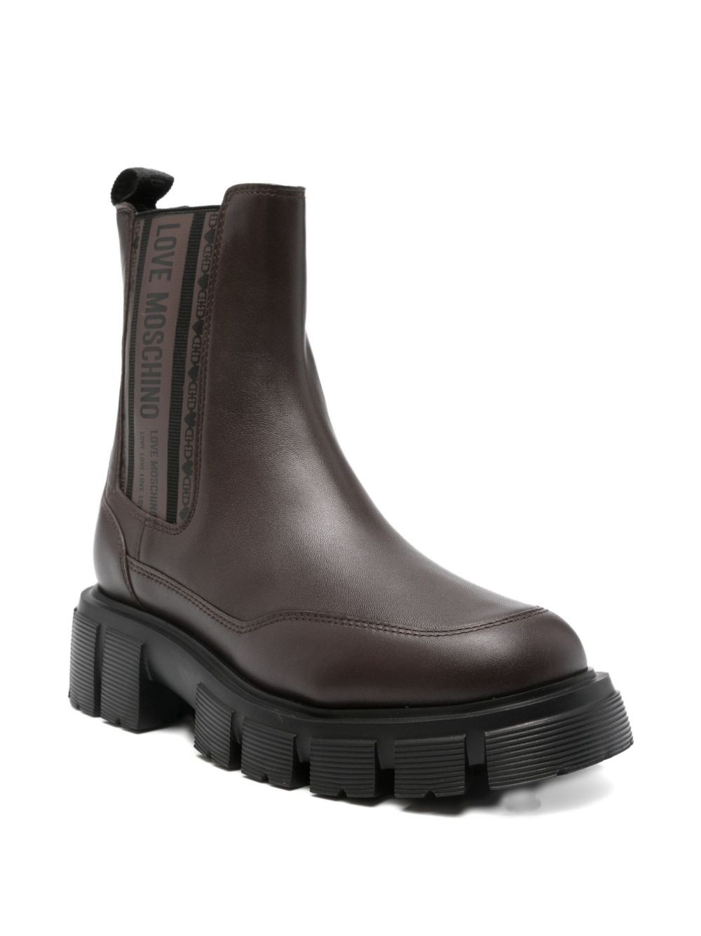 40mm leather chunky  boots - 2