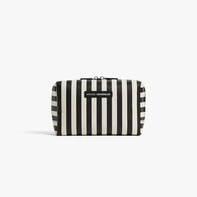 Large Metro Toiletry Case In Black Stripe 1