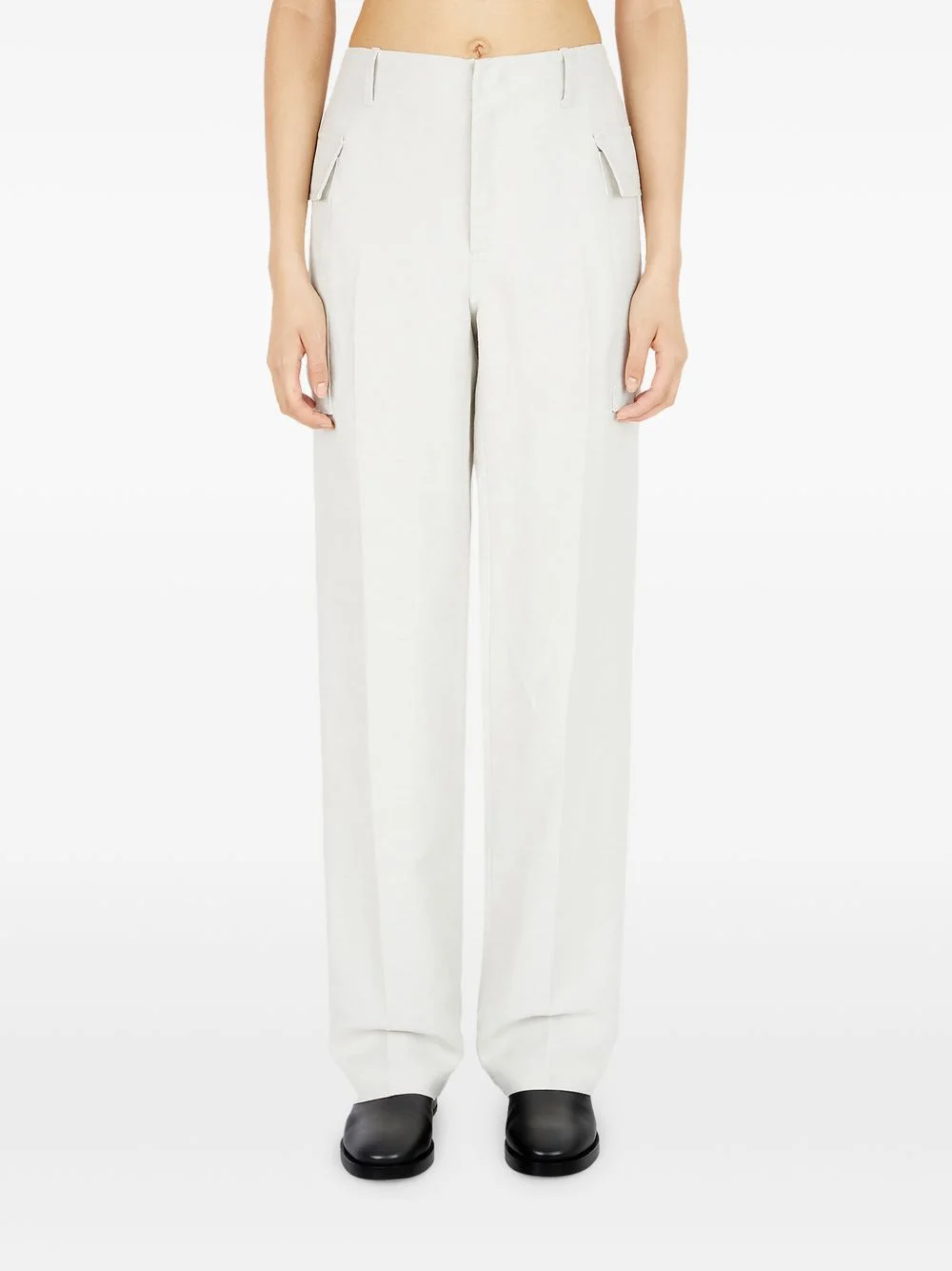 flap-pocket trousers - 1