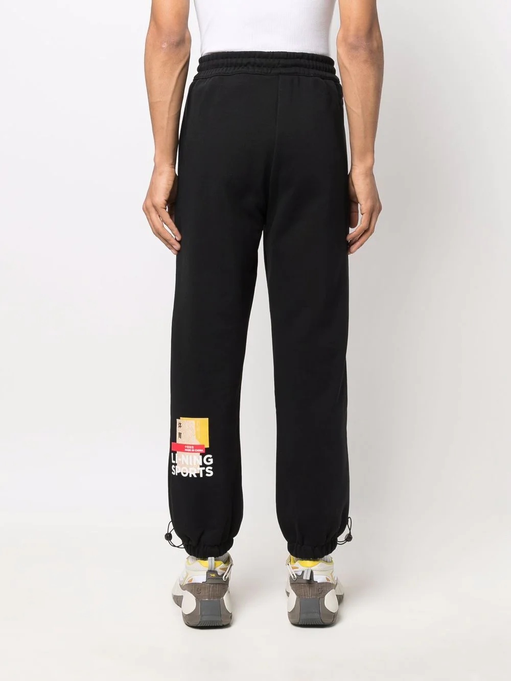 logo-print detail track pants - 4