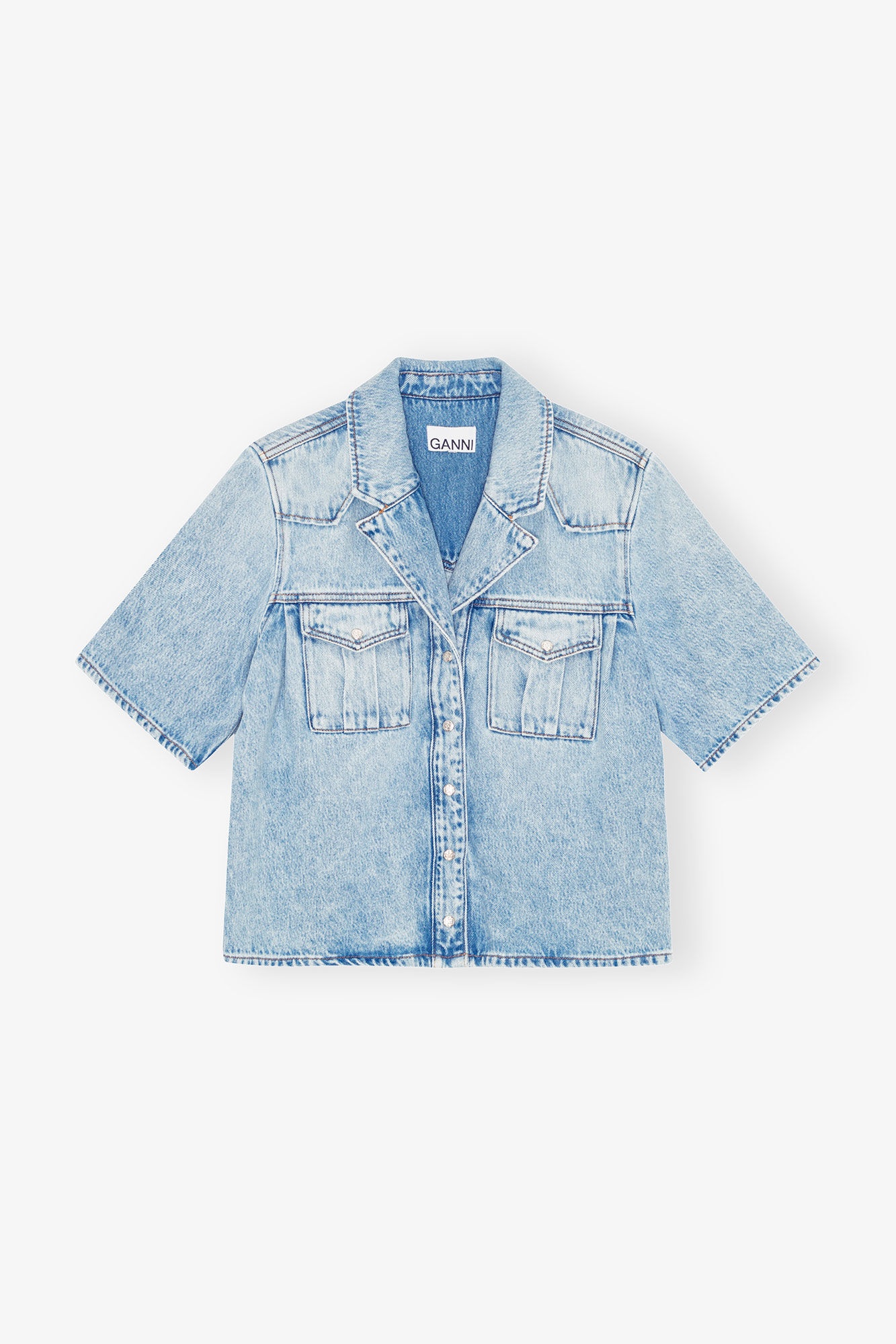 LIGHT BLUE DENIM SHIRT - 1