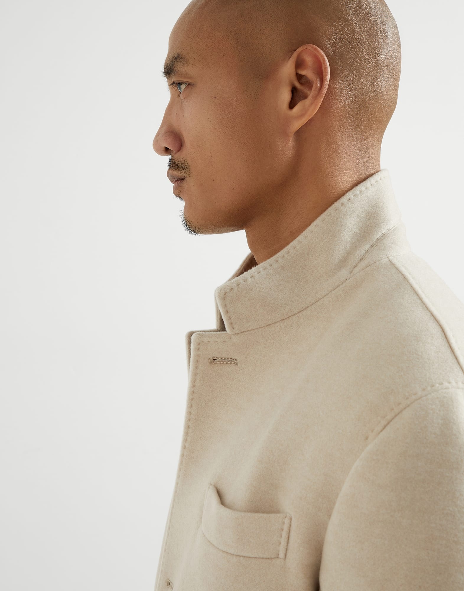 Water-resistant lightweight cashmere outerwear blazer - 3