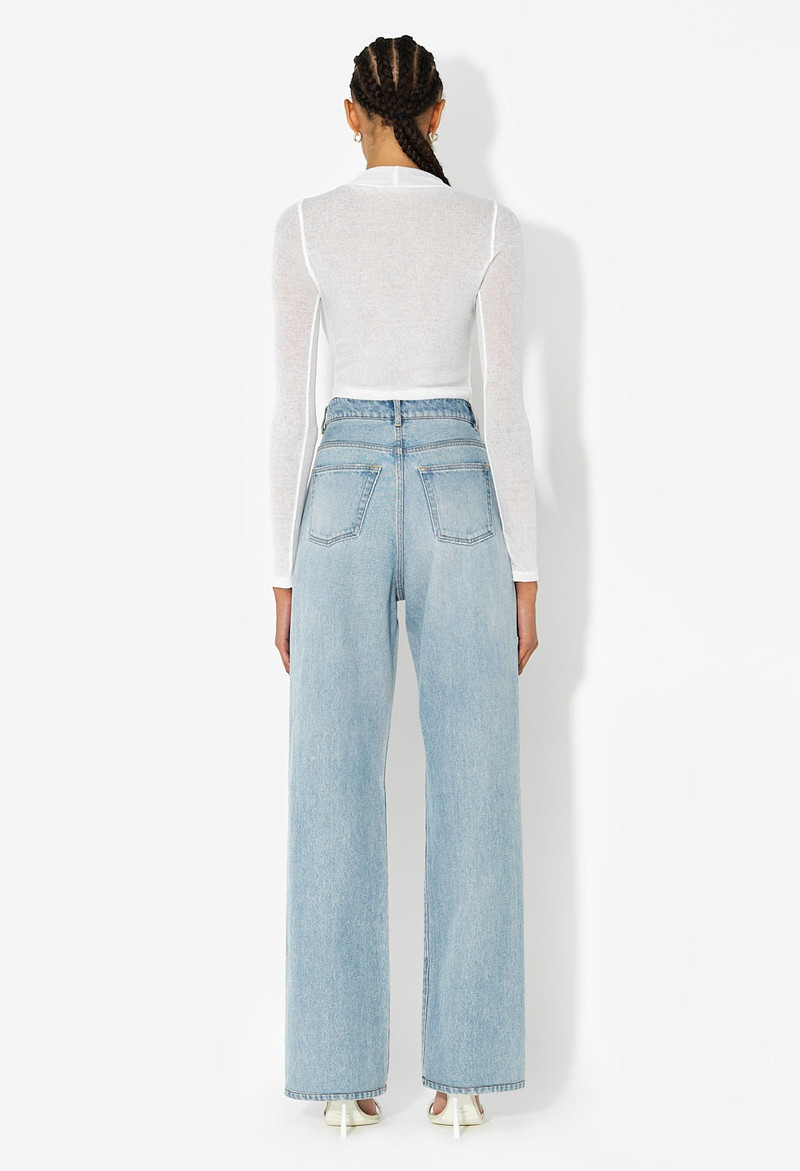 GAUZE RIB LS CROPPED TEE 5