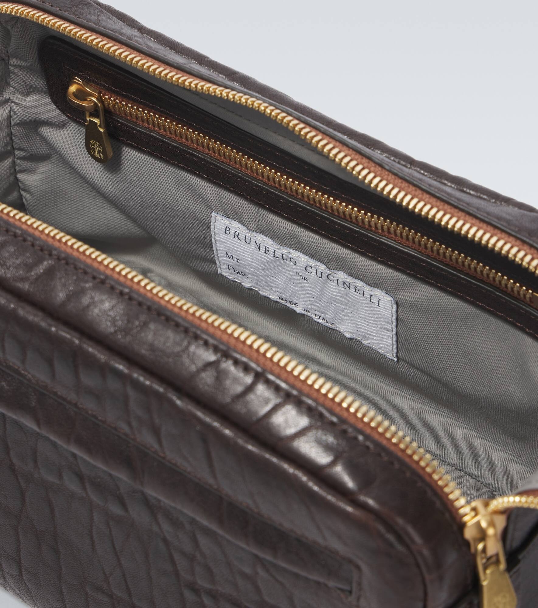Leather toiletry bag - 4