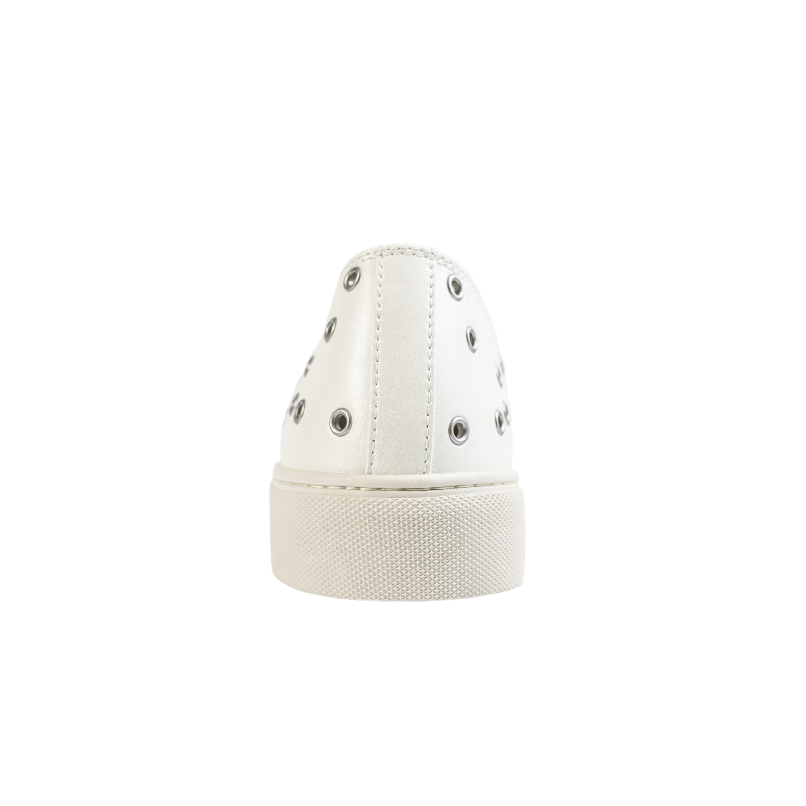 EYELETS SNEAKERS IN WHITE - 5