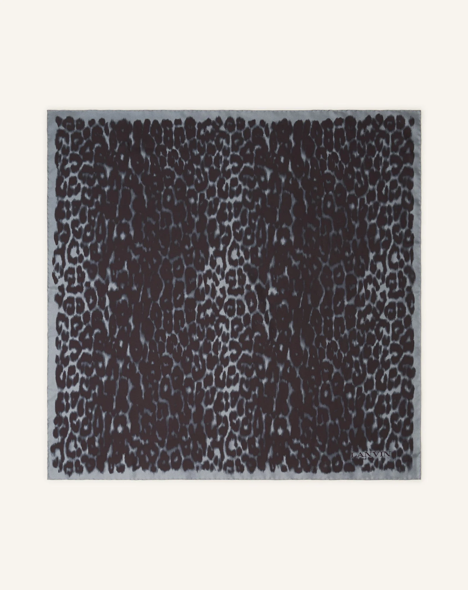 LEOPARD PRINT SILK SCARF - 1