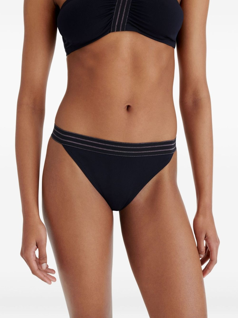 Rayonnant striped-waistband bikini bottoms 5
