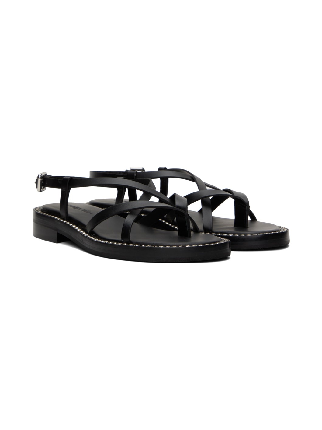Black Lynette Sandals - 4