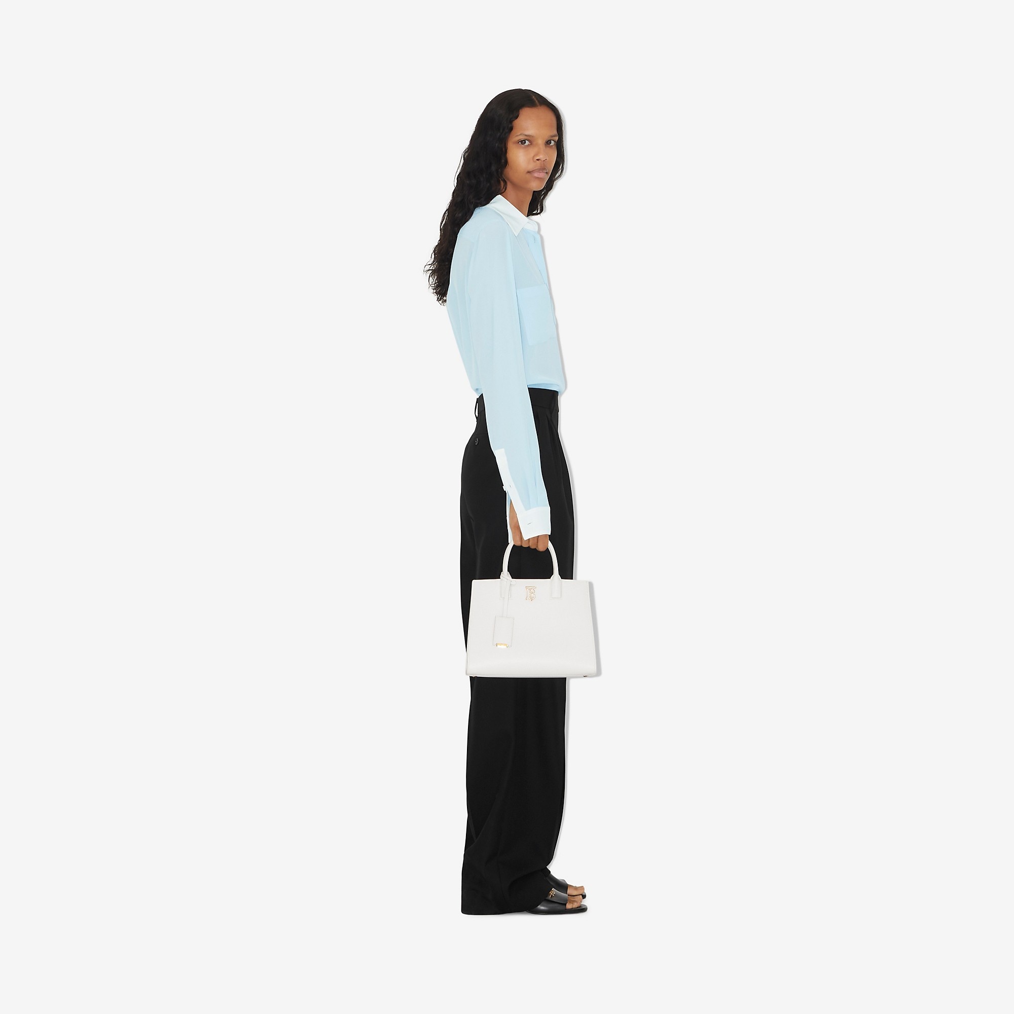 Contrast Trim Silk Shirt - 3