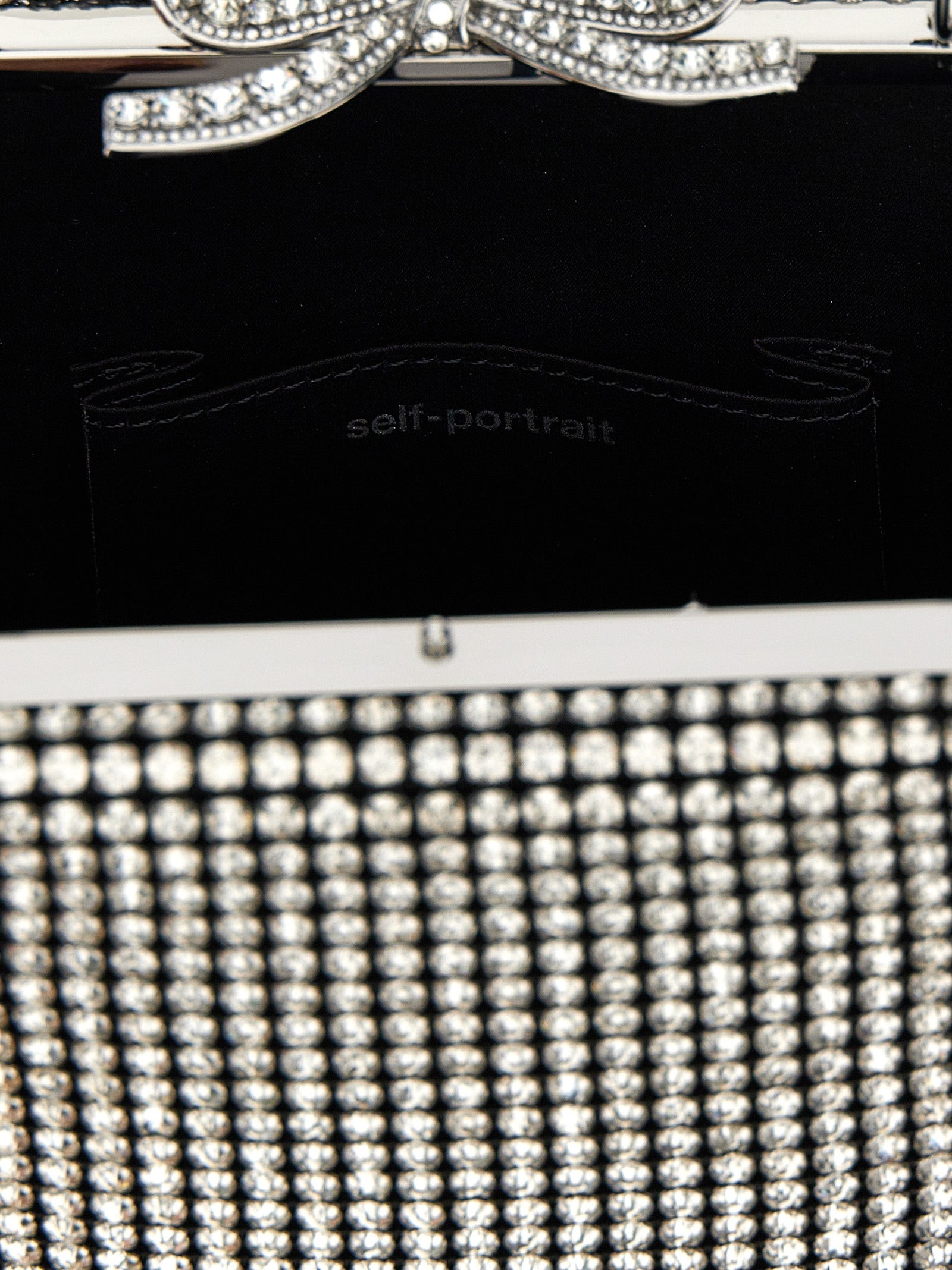 Self Portrait Women 'Silver Crystal Fishnet' Handbag - 4