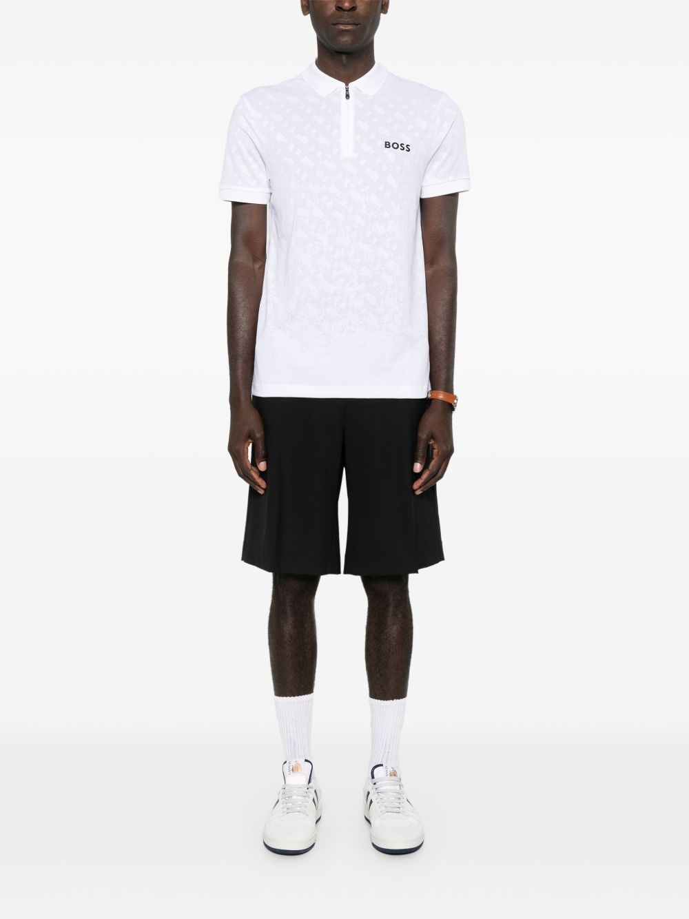 monogram-jacquard polo shirt - 2