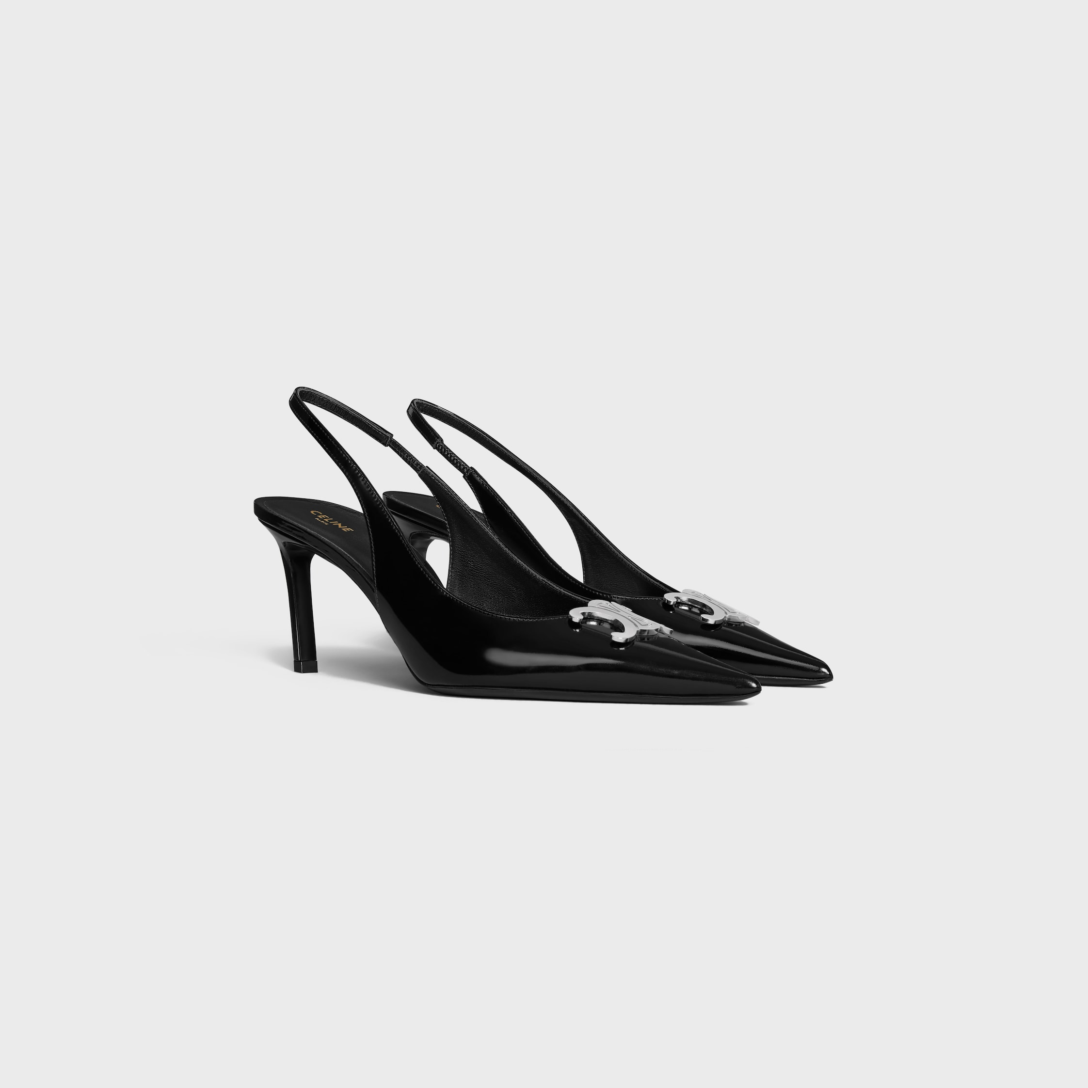 CELINE ALMA TRIOMPHE SLINGBACK in GLOSSY CALFSKIN - 2