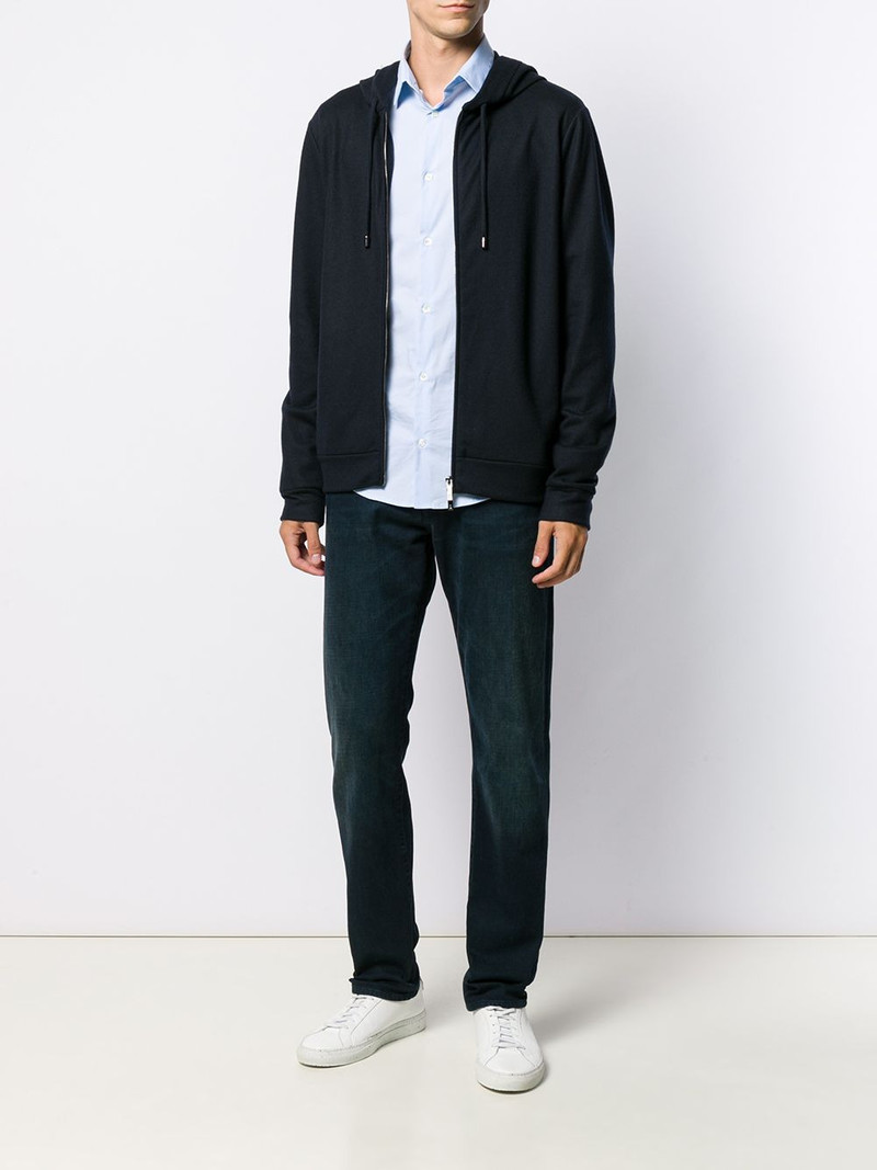 GIORGIO ARMANI zip-up lightweight jacket outlook