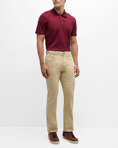 Canali Men's Cotton Pique Polo Shirt outlook