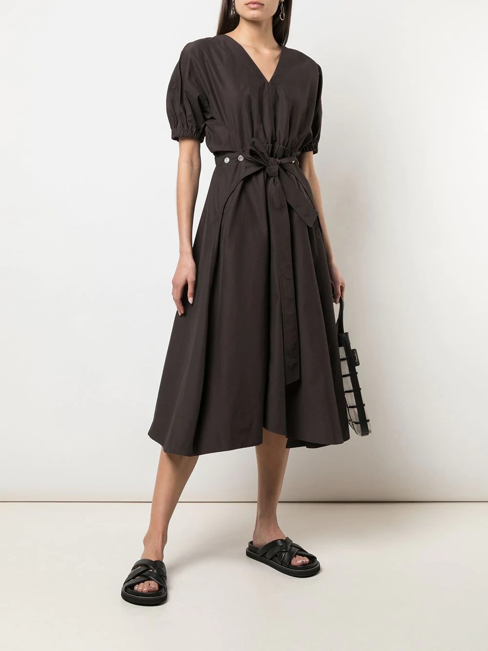 utility belted midi dress - 2